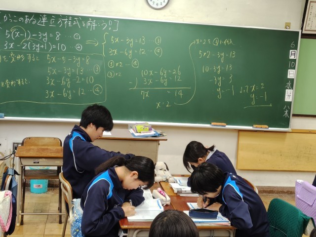 取り組む様子