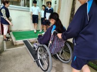 スロープを下る
