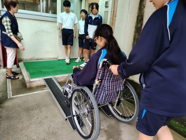スロープを下る