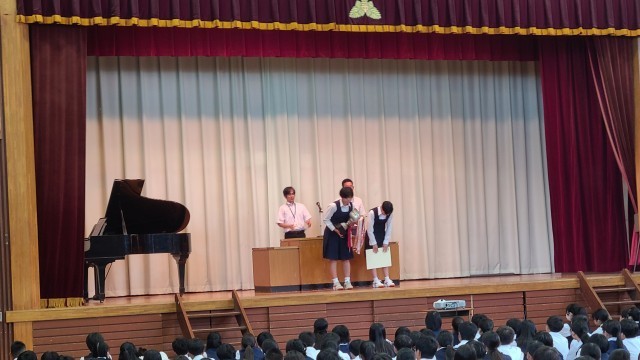 女子バスケットボール部表彰
