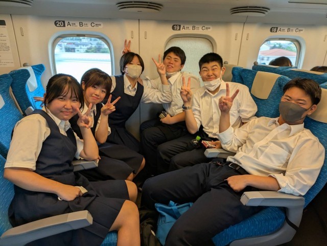 新幹線に乗りました。