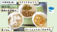 10月8日の給食