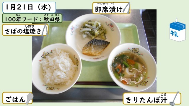 1月21日の給食