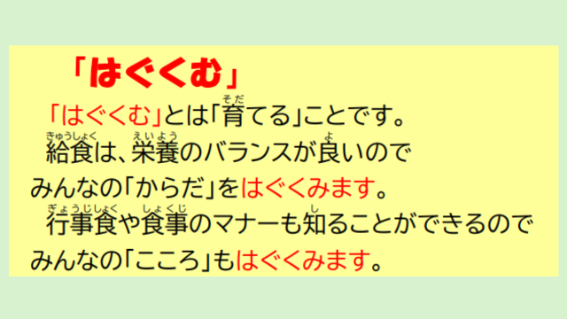 学校給食週間