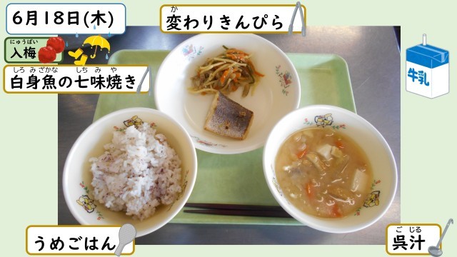6月18日の給食
