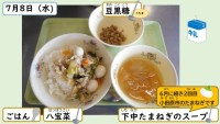 7月8日の給食