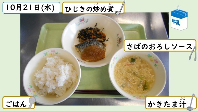 10月21日の給食