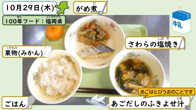 10月29日の給食