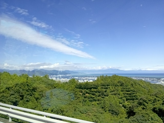 久能山東照宮へ向かう途中の絶景ポイント