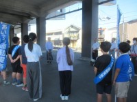 あいさつ運動出発式