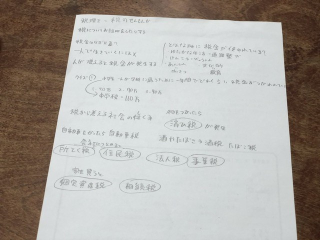 授業メモより