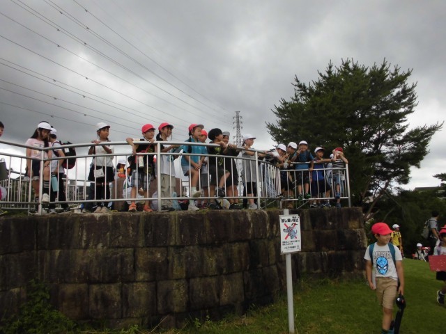 上柚木陸上競技場にて