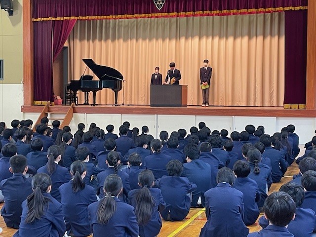 学年代表の言葉