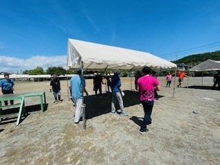 本部テント