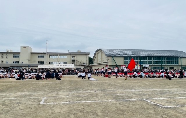 応援合戦（赤組）