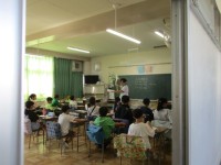 学力調査の様子