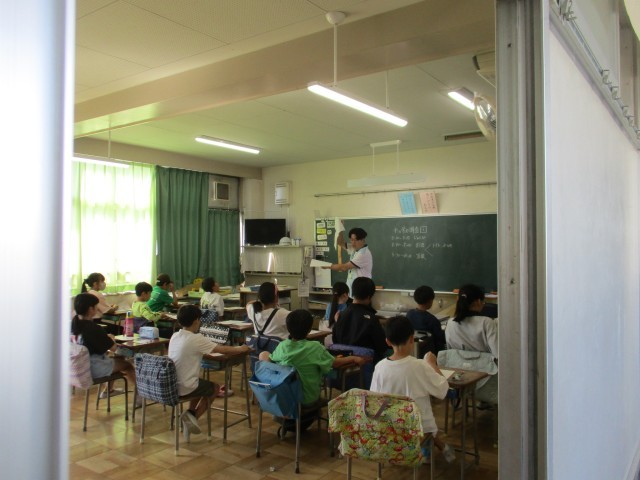 学力調査の様子