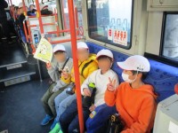 行き帰りに乗ったバス風景