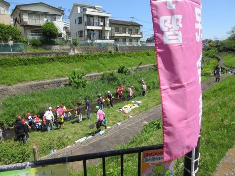 夢中になって生き物を探しました。