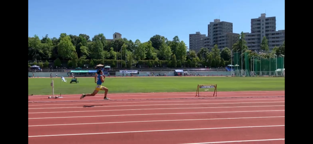 通信大会の予選では自己ベスト12"00をマークした伊藤くん